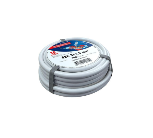 Провод ПВС 3x1.5 Б (уп.10м) Rexant 01-8046-10 Провод ПВС 3x1.5 Б (уп.10м) Rexant 01-8046-10