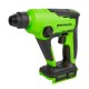 Greenworks GD24SDS1K2 Перфоратор аккумуляторный бесщеточный, 1,2 ДЖ, 24V, c АКБ 2Ач и ЗУ, в сумке [3803107UA]