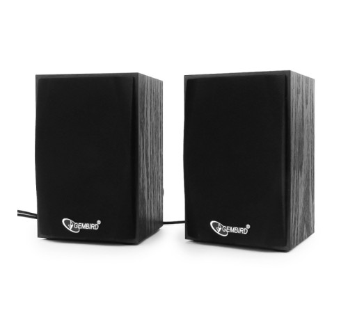 Акустич. система 2.0 Gembird SPK-201 {МДФ, черный ,2х2,5 Вт,USB-питание}