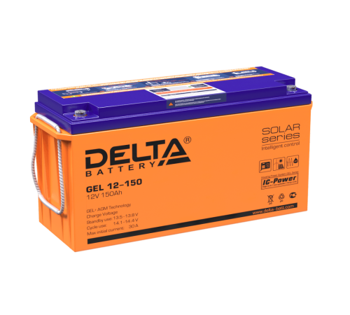 Delta GEL 12-150(120 А\ч, 12В) свинцово- кислотный аккумулятор