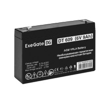 Exegate EX297507RUS Аккумуляторная батарея DT 609 (6V 9Ah, клеммы F2)