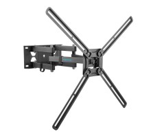 Kromax CORBEL-9 grey titan { 32"-75";  Максимальная нагрузка: 50 кг;  VESA: 200x200, 200х300, 200х400, 300х200, 300х300, 300х400, 400х200, 400х300, 400х400, 600х400 мм;  Наклон: +5°-12°Поворот: ±90°}