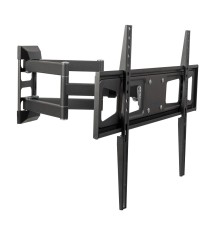 Kromax CORBEL-11 grey titan {32"-75";  Максимальная нагрузка: 45 кг;  VESA: 200x200, 200х300, 200х400, 300х200, 300х300, 300х400, 400х200, 400х300, 400х400, 600х400 мм;  Наклон: +5°-12°Поворот: ±90°}
