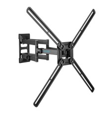 Kromax CORBEL-12 grey titan {32"-75";  Максимальная нагрузка: 45 кг;  VESA: 200x200, 200х300, 200х400, 300х200, 300х300, 300х400, 400х200, 400х300, 400х400, 600х400 мм;  Наклон: +5°-12°Поворот: ±90°}