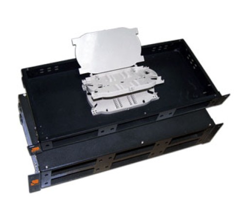 Полка стационарная Lanmaster LAN-FOBM-RM-3P 1U черный (упак.:1шт)