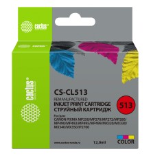 Картридж струйный Cactus CS-CL513 многоцветный (12мл) для Canon Pixma MP240/MP250