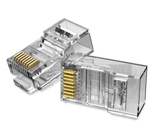 Коннектор Vention RJ45 (8p8c), cat. 6, под витую пару (50шт.) Vention IDDR0-50