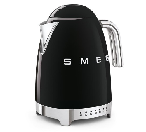 Чайник электрический с регулируемой температурой, SMEG KLF04BLEU, черный