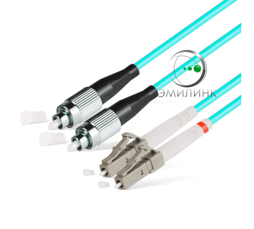 Шнур оптический NTSS PREMIUM dpc LC/UPC-LC/UPC 50/125 (OM3) 3.0мм 10м LSZH