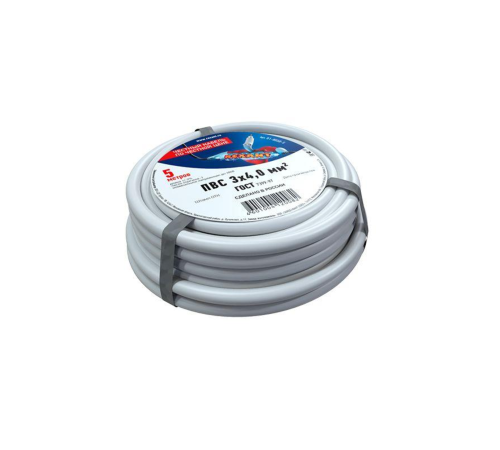Провод ПВС 3x4.0 (уп.5м) Rexant 01-8050-5 Провод ПВС 3x4.0 (уп.5м) Rexant 01-8050-5