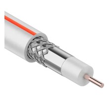 PROconnect (01-2401-6) Кабель коаксиальный SAT 50 M, Cu/Al/Cu, 64%, 75Ом, 100м, INDOOR, белый