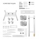 Мобильная стойка ONKRON на 1 ТВ ONKRON TS1881 White