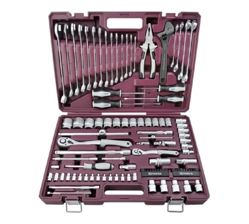 Thorvik TS101 Набор инструмента универсальный 1/4", 1/2"DR, 101 предмет