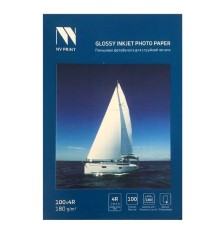 NV Print (NVP-180Gl4Rs100) Глянцевая фотобумага для струйной печати 180 г/м2 4R(100mmx150mm) 100  листов