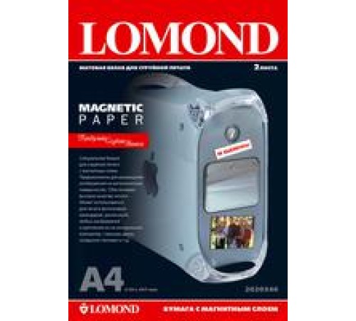 Фотобумага Lomond 2020346 A4/660г/м2/2л./белый матовое/магнитный слой для струйной печати