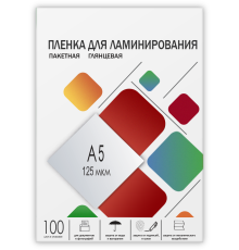 Пленка 154х216 (125 мик) 100 шт. Гелеос Пленка для ламинирования A5, 154х216 (125 мкм) глянцевая 100шт, ГЕЛЕОС [LPA5-125]