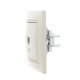 Розетка компьютерная 1-м СП Mira RJ45 крем./крем.. LEZARD 701-0303-139