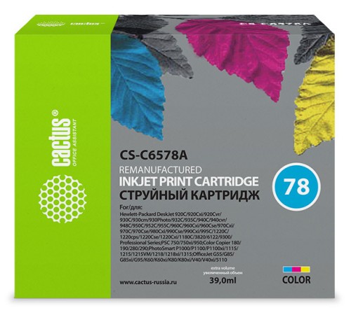 Картридж Cactus CS-C6578A Картридж Cactus CS-C6578A