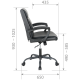 Офисное кресло Chairman CH303 экокожа, черный (7145994)