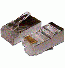 Коннектор Lanmaster (TWT-PL45/S-8P8C) FTP кат.5e RJ45 серебристый (упак.:100шт)