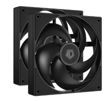 Вентилятор для корпуса ID-COOLING AS-140-K DUET (2 pcs, 140mm, 1800rpm, 72,2 CFM, 24,9 дБ, PWM 4-pin, white) (AS-140-K DUET)