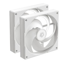 Вентилятор для корпуса ID-COOLING AS-140-W DUET (2 pcs, 140mm, 1800rpm, 72,2 CFM, 24,9 дБ, PWM 4-pin, white) (AS-140-W DUET)