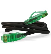 Кабельная сборка Hyperline PC-LPM-UTP-RJ45-RJ45-C6A-3M-LSZH-BK Патч-корд U/UTP, Cat.6a (100% Fluke Component Tested), 10G, LSZH, 3м, черный