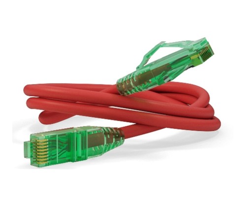 Кабельная сборка Hyperline PC-LPM-UTP-RJ45-RJ45-C6A-3M-LSZH-RD Патч-корд U/UTP, Cat.6a (100% Fluke Component Tested), 10G, LSZH, 3м, красный