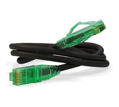 Кабельная сборка Hyperline PC-LPM-UTP-RJ45-RJ45-C6a-5M-LSZH-BK Патч-корд U/UTP, Cat.6a (100% Fluke Component Tested), 10G, LSZH, 5м, черный