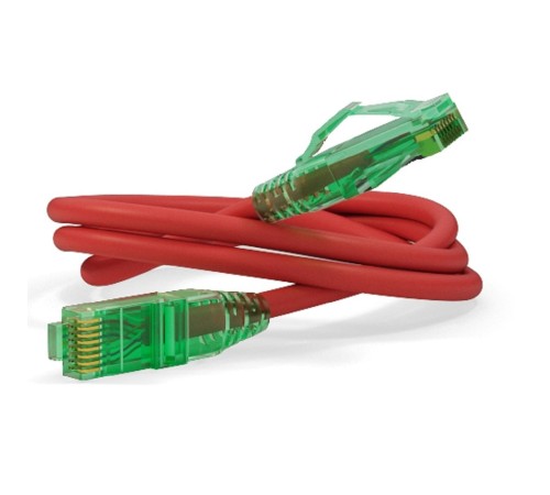 Кабельная сборка Hyperline PC-LPM-UTP-RJ45-RJ45-C6a-5M-LSZH-RD Патч-корд U/UTP, Cat.6a (100% Fluke Component Tested), 10G, LSZH, 5м, красный
