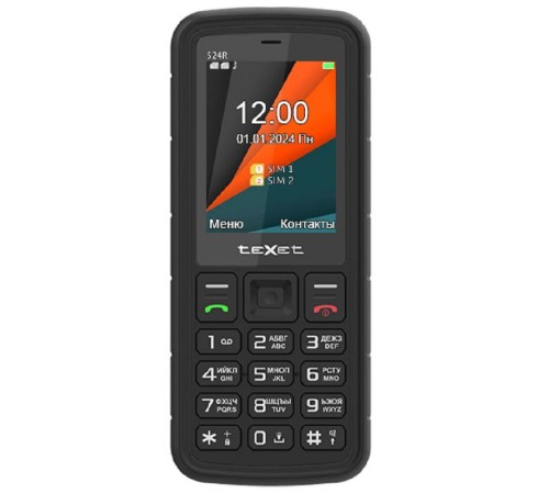 Мобильный телефон teXet TM-524R цвет черный Мобильный телефон teXet TM-524R цвет черный