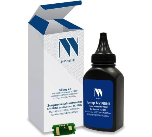 Заправочный комплект NV PRINT для Kyocera TK-1200 (M2235dn, M2735dn, M2835dw, P2335d, P2335dn, P2335dw), 125 гр, 3000 стр (тонер + чип) совместимый Заправочный комплект NV PRINT для Kyocera TK-1200 (M2235dn, M2735dn, M2835dw, P2335d, P2335dn, P2335dw), 125 гр, 3000 стр (тонер + чип) совместимый