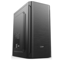 CBR Корпус mATX Minitower MX10, c БП PSU-ATX450-12EC (450W/120mm), 2*USB 2.0, HD Audio+Mic, Black [PCC-MATX-MX10-450W]