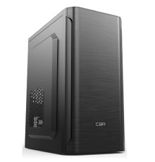 CBR Корпус mATX Minitower MX10, c БП PSU-ATX450-12EC (450W/120mm), 2*USB 2.0, HD Audio+Mic, Black [PCC-MATX-MX10-450W]