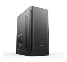 CBR Корпус mATX Minitower MX10, c БП PSU-ATX400-12EC (400W/120mm), 2*USB 2.0, HD Audio+Mic, Black [PCC-MATX-MX10-400W]