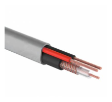 Кабель для видеонаблюдения (КВК) КВК-В-2 + 2х0,75мм², медь, бухта 200м., белый REXANT