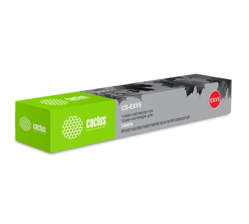 Картридж лазерный Cactus CS-EXV5 C-EXV5 черный (7850стр.) для Canon IR 1600/1605/1610/1630/1670/2000/2010