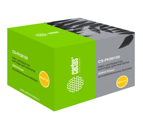 Картридж лазерный Cactus CS-PH3010X 106R02183 черный (2300стр.) для Xerox Phaser 3010/WorkCentre 3045