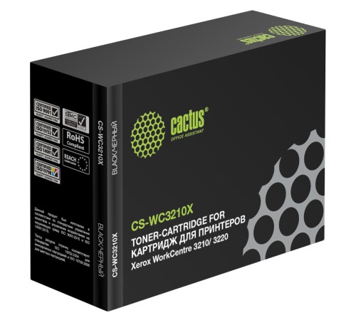 Картридж лазерный Cactus CS-WC3210X 106R01487 черный (4100стр.) для Xerox WorkCentre 3210/ 3220