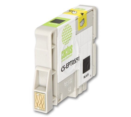 Картридж струйный Cactus CS-EPT0551 черный (10мл) для Epson Stylus RX520/Stylus Photo R240