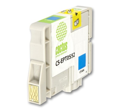Картридж струйный Cactus CS-EPT0552 голубой (10мл) для Epson Stylus RX520/Stylus Photo R240