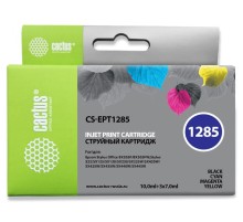 Картридж струйный Cactus CS-EPT1285 черный/голубой/пурпурный/желтый набор (31мл) для Epson Stylus SX125/SX425W/SX420W/S22/Office BX305F/BX305FW