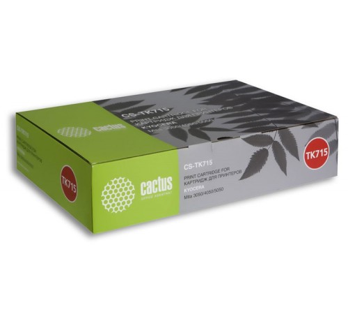 Картридж лазерный Cactus CS-TK715 черный (34000стр.) для Kyocera Mita KM 3050/4050/5050