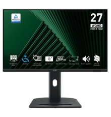 MSI PRO 27" MP275QPG {IPS 2560x1440 100Hz 4ms 300cd 2xHDMI DisplayPort Speakers HAS Pivot VESA} [9S6-3PC39M-069]
