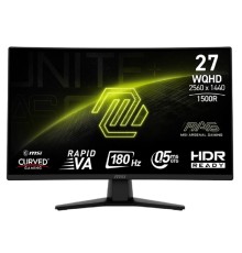 MSI MAG 27" 274CQF Black {VA Curved 2560x1440 180Hz 0.5ms 300cd 2xHDMI DisplayPort Tilt VESA} [9S6-3CE31T-015]