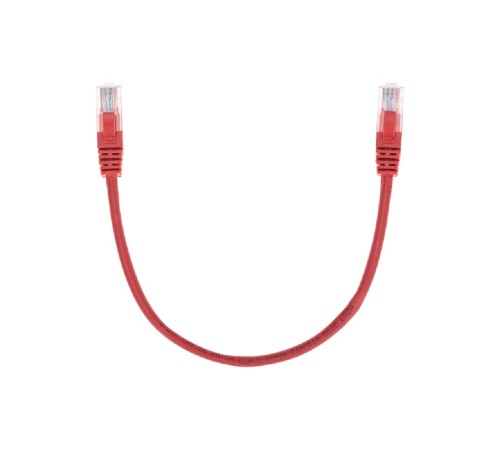 Rexant (02-0103-03) Патч-корд U/UTP, CAT 5e, RJ45-RJ45, 26AWG, LSZH, красный, 0,3м