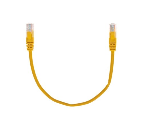 Rexant (02-0105-03) Патч-корд U/UTP, CAT 5e, RJ45-RJ45, 26AWG, LSZH, желтый, 0,3м