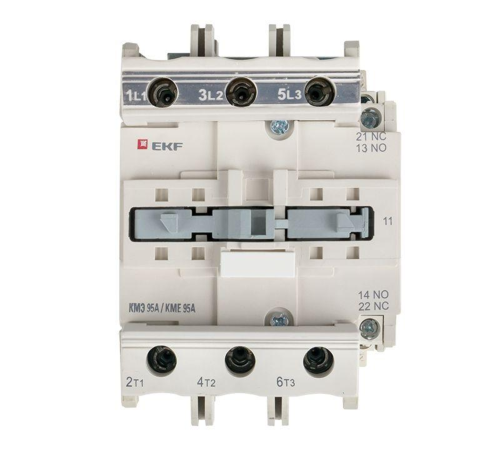 Контактор КМЭ 95А кат. 220В AC 1НО+1НЗ EKF ctr-s-95-220