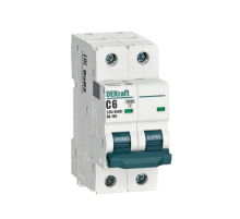 Выключатель автоматический модульный 2п C 6А 10кА ВА-105 DEKraft 13163DEK