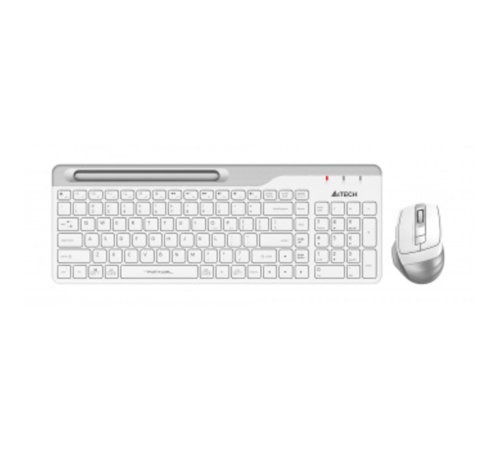 Клавиатура + мышь A4Tech Fstyler FB2535C клав:белый/серый мышь:белый/серый USB беспроводная Bluetoot